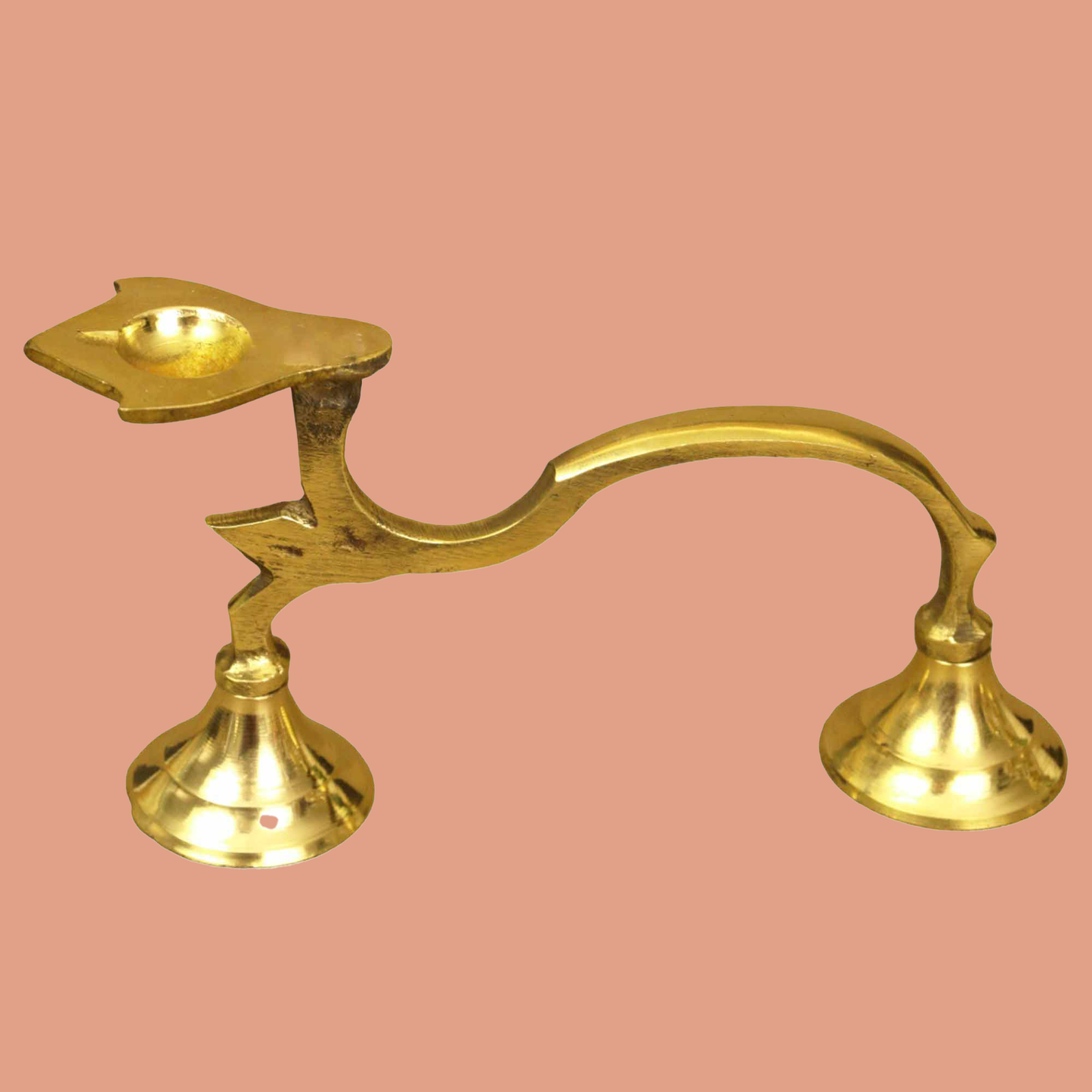 Karpoor Aarti One Face Diya (0.180gm) (Pital Kapoor Ek Mukh Deepak)