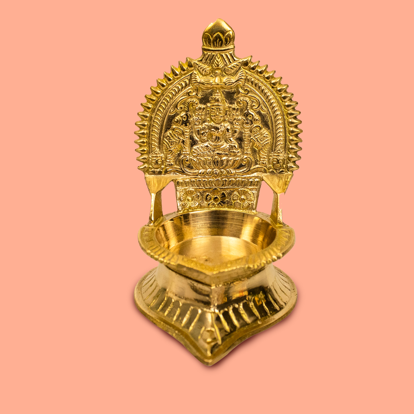 Brass Kamatchi Velakku-Mini (Pital Kamakshi Deepak Chota)