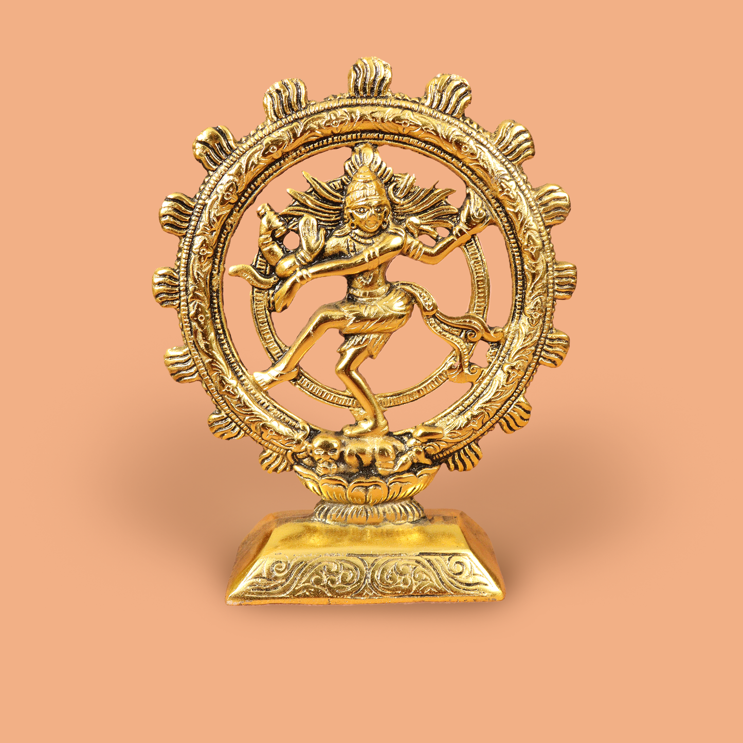 Golden Premium Oxidised Dancing Natraj