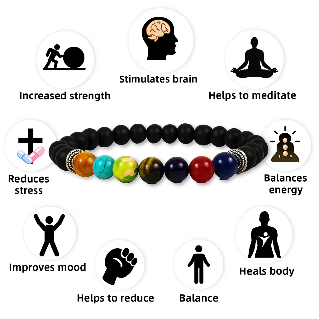 Karungali seven chakara Bracelet