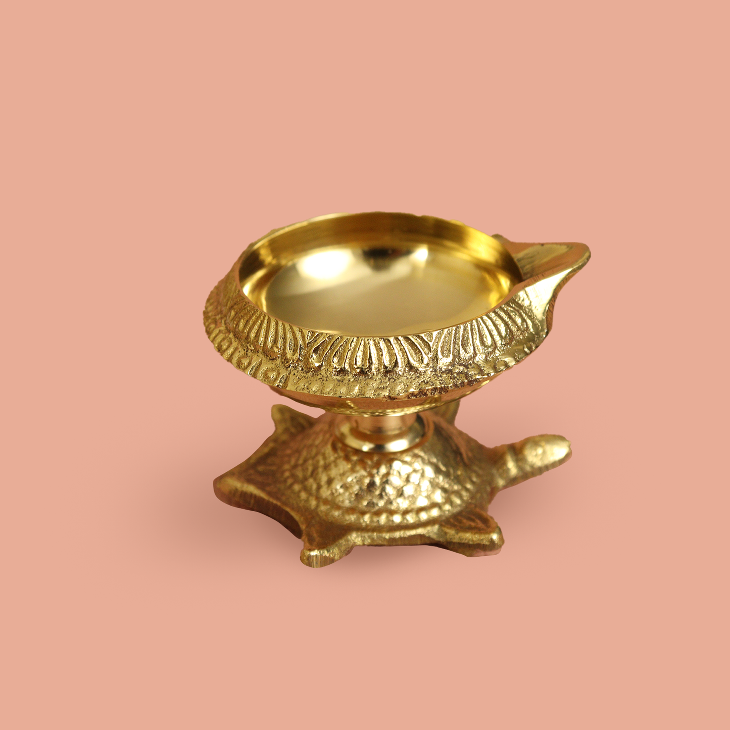Kuber Tortoise Brass Diya