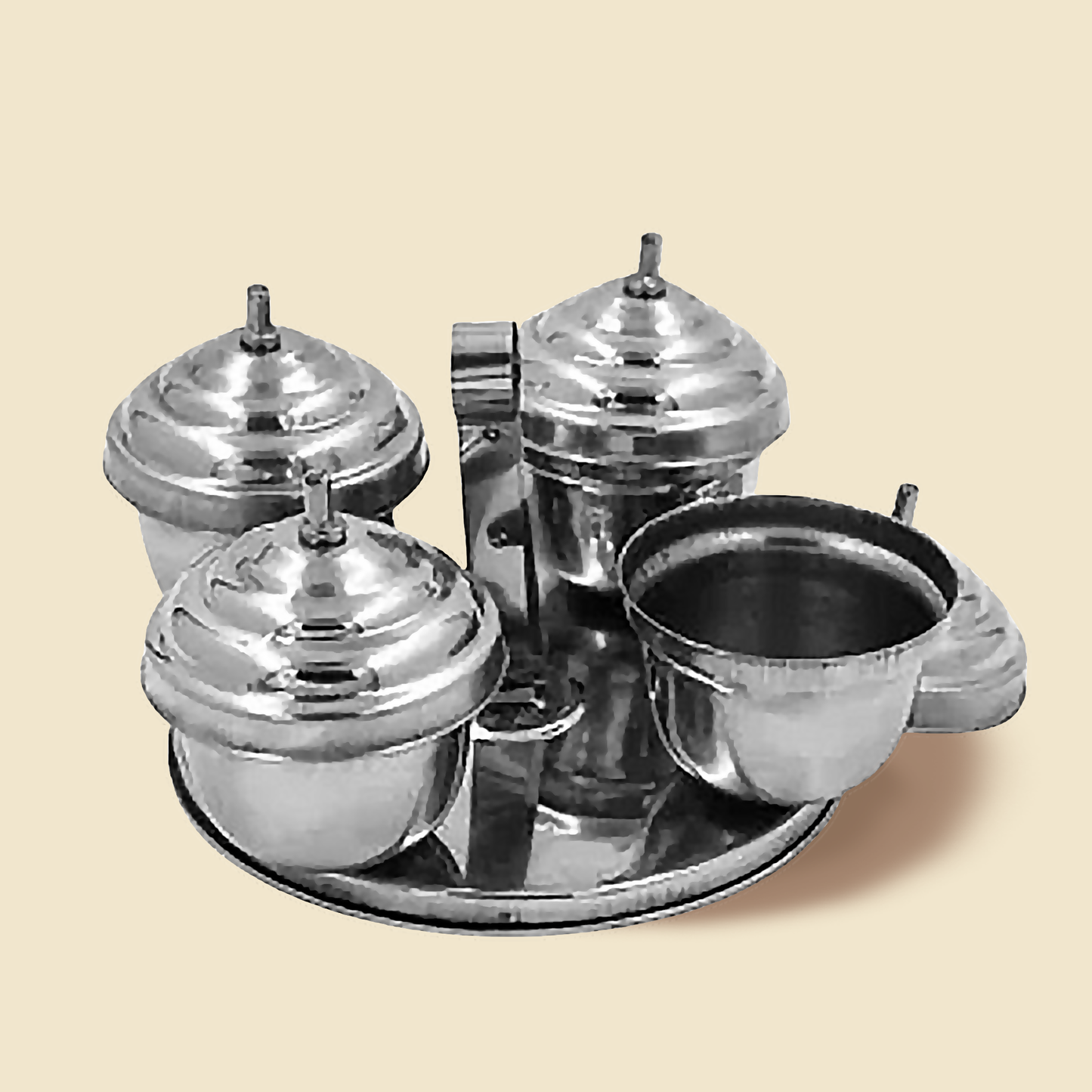 Stainless Steel Kumkum Holder Box