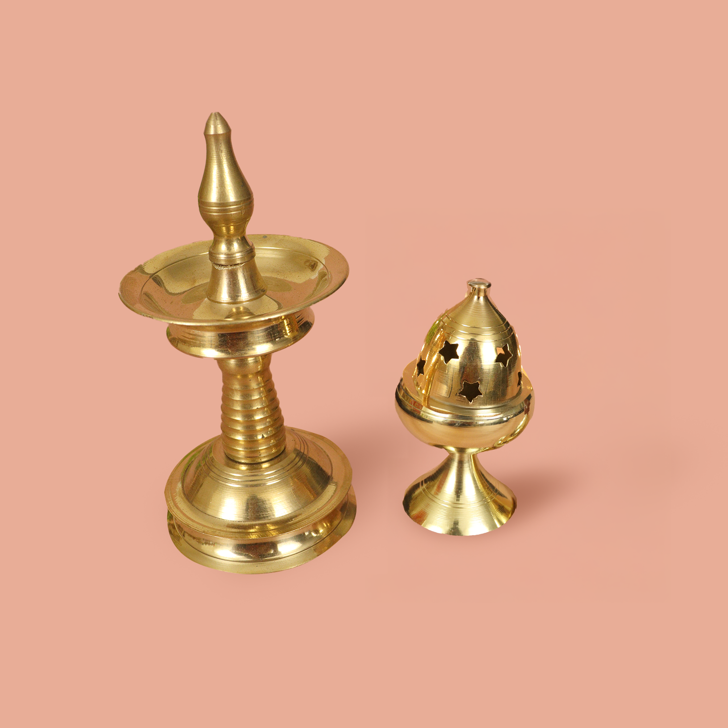 Villakku + Akhand Diya Set