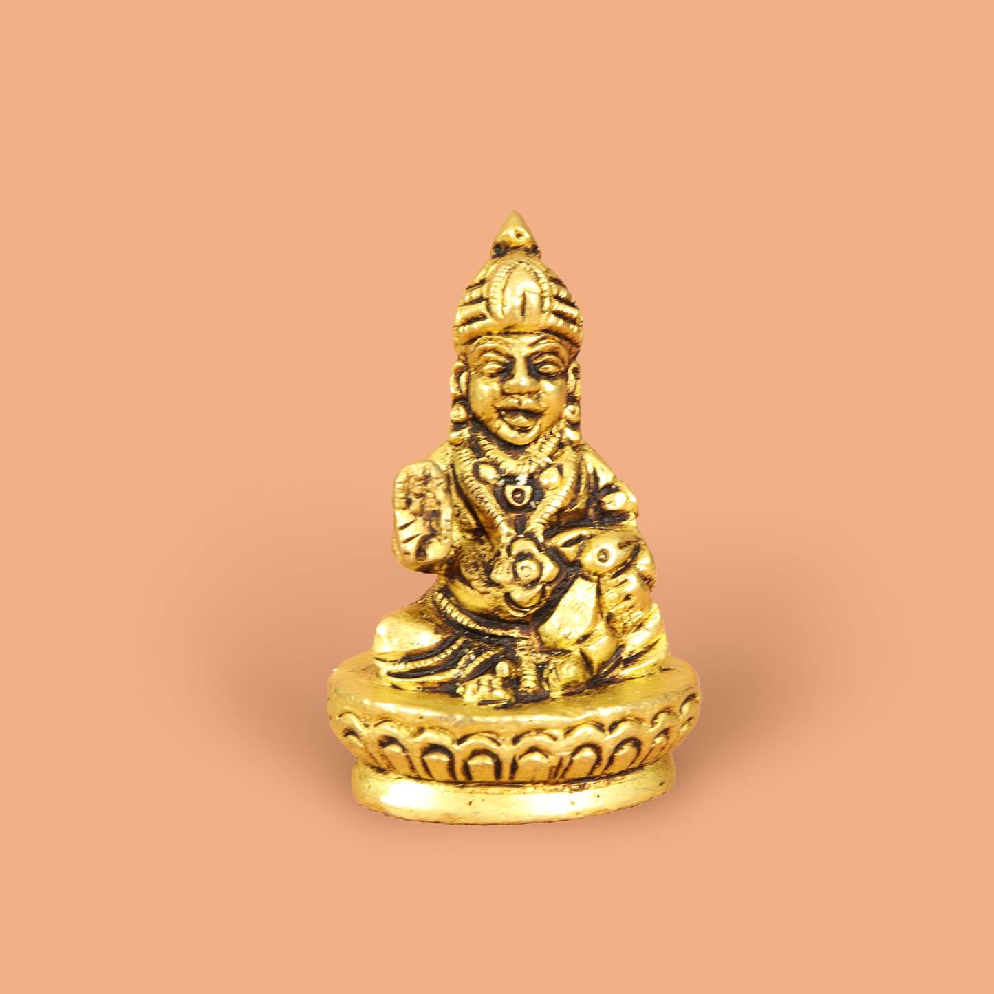 Brass Kubera Temple Idol