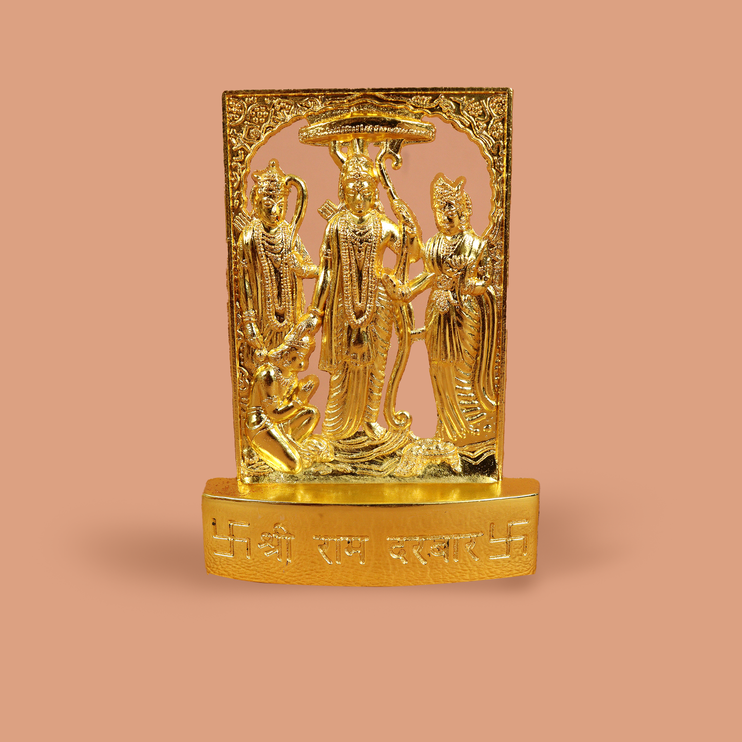 Gold Plated Ram Statue