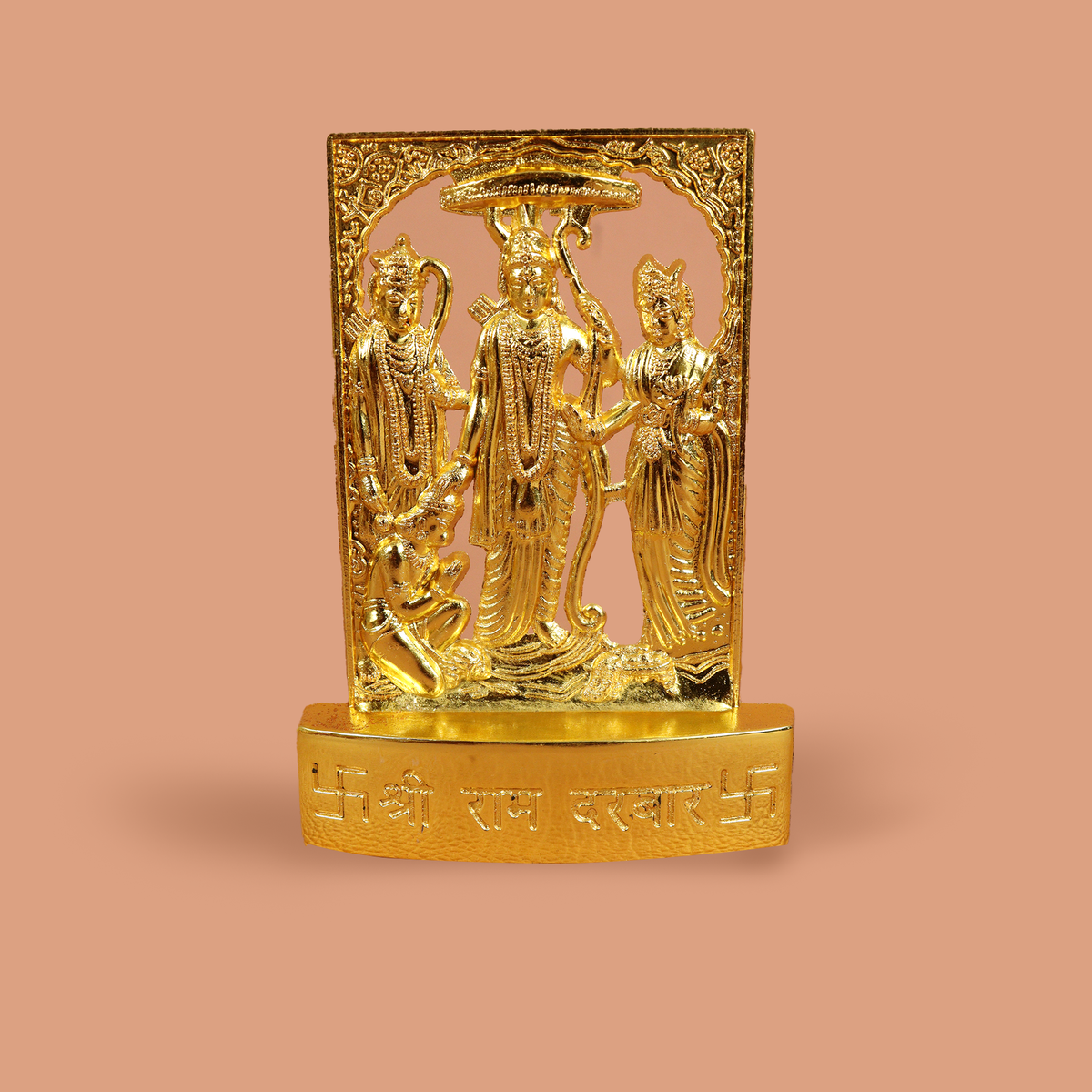 Gold Plated Ram Statue