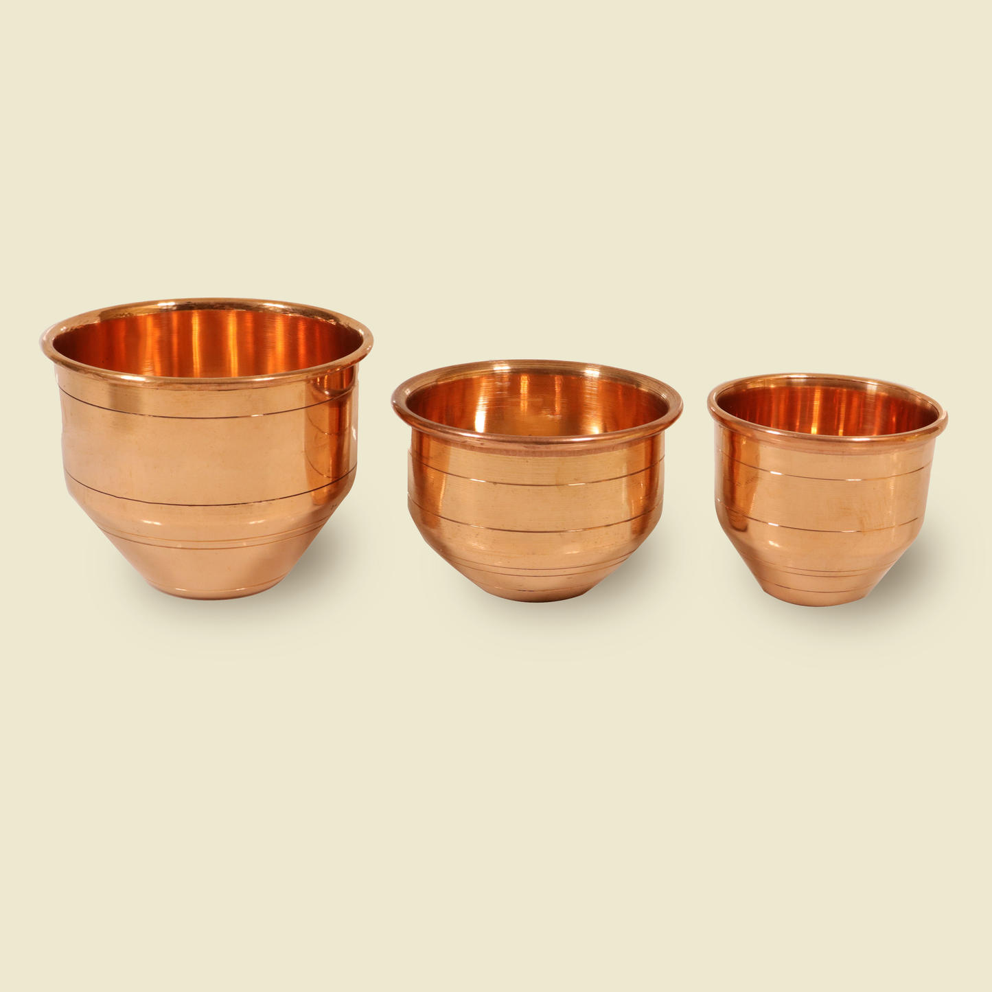 Copper Marakka set of 3