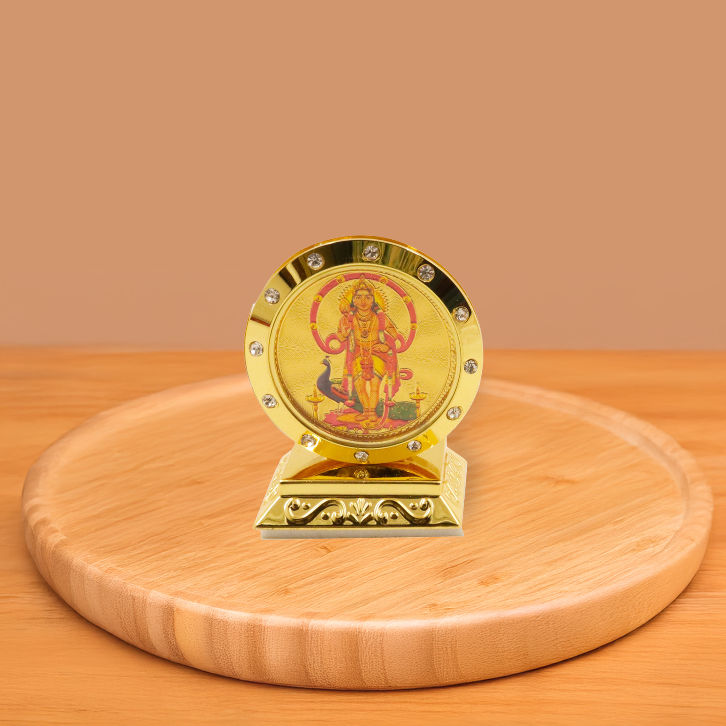 Round Murugan Car Dashboard Idol