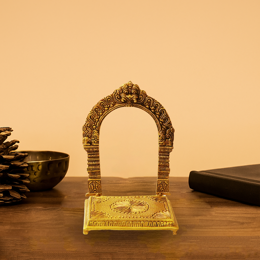 Brass Prabhavali Frame with Stand (Pital Prabha Mandal)