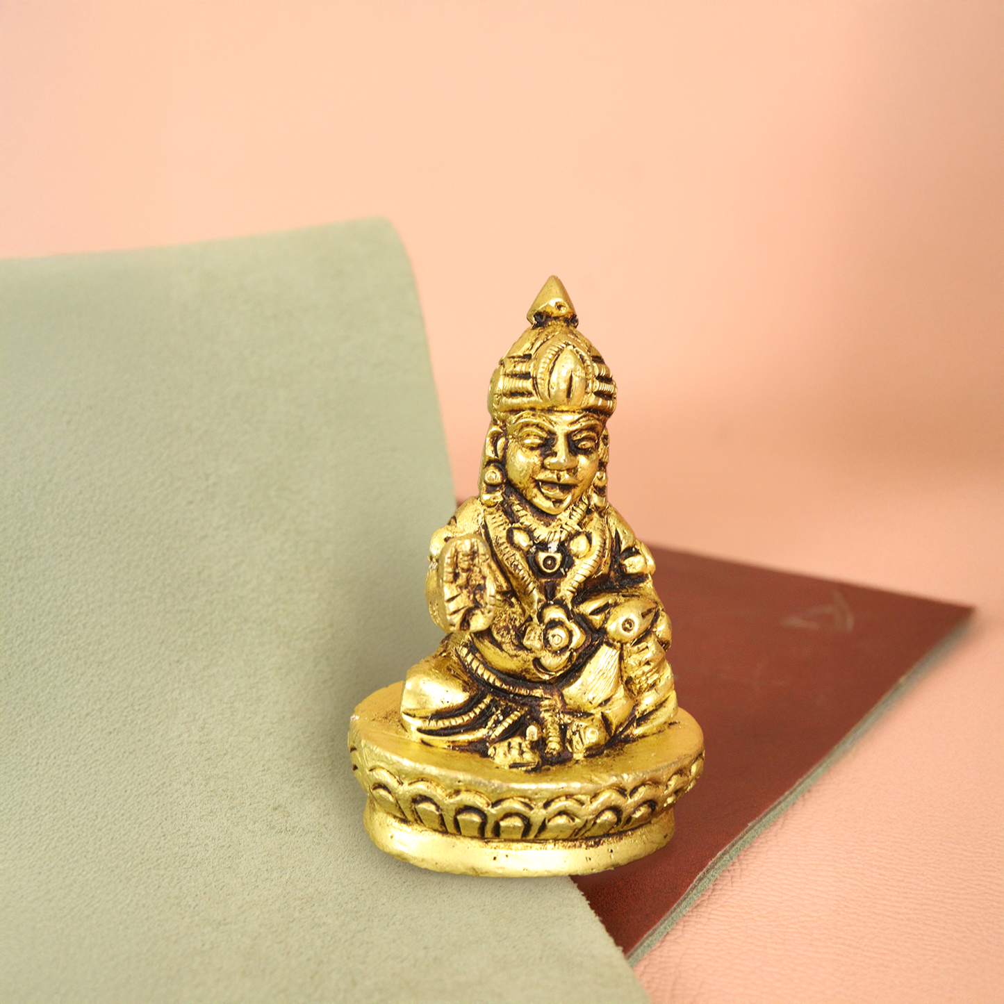 Brass Kubera Temple Idol