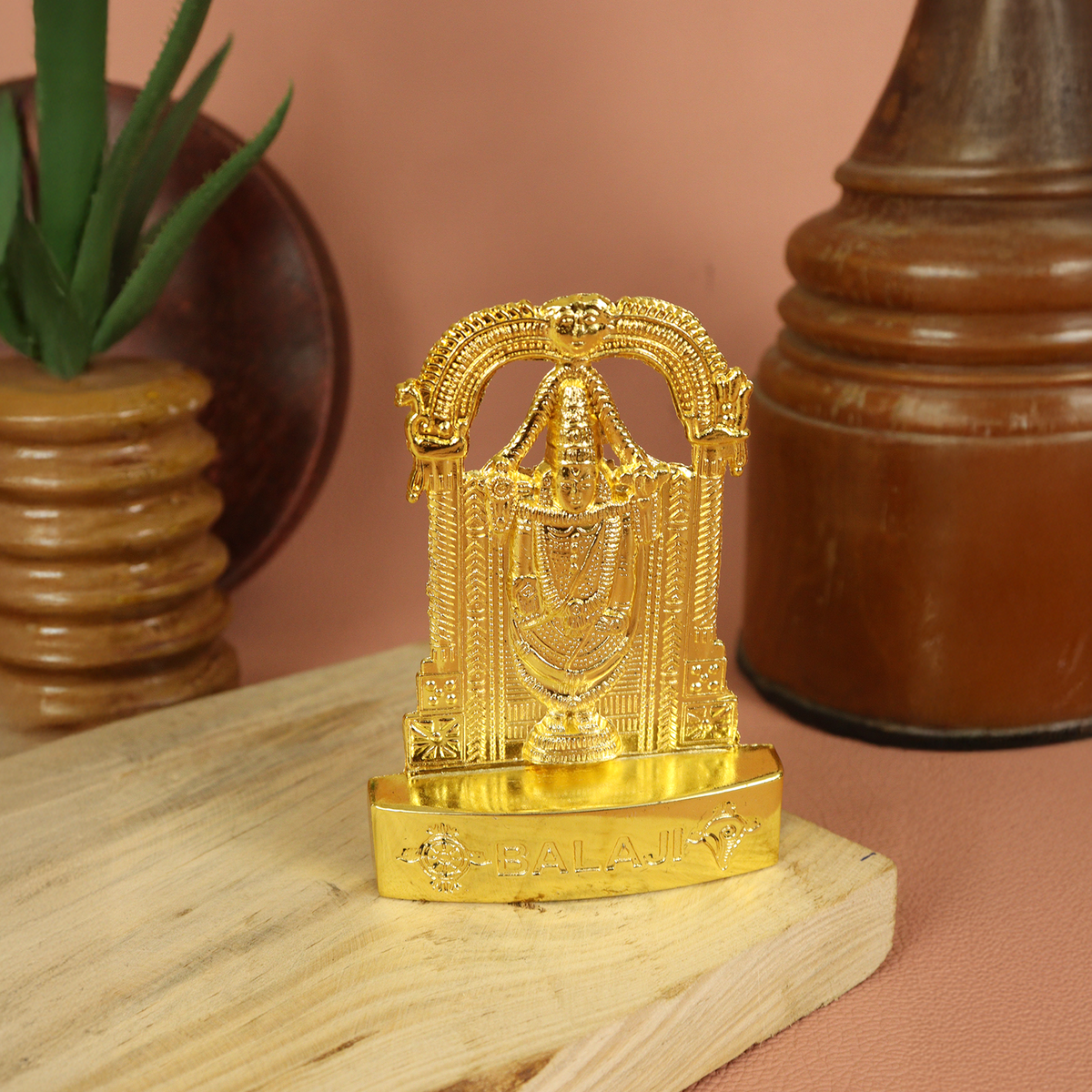 Gold Plated Tirupati Balaji Statue