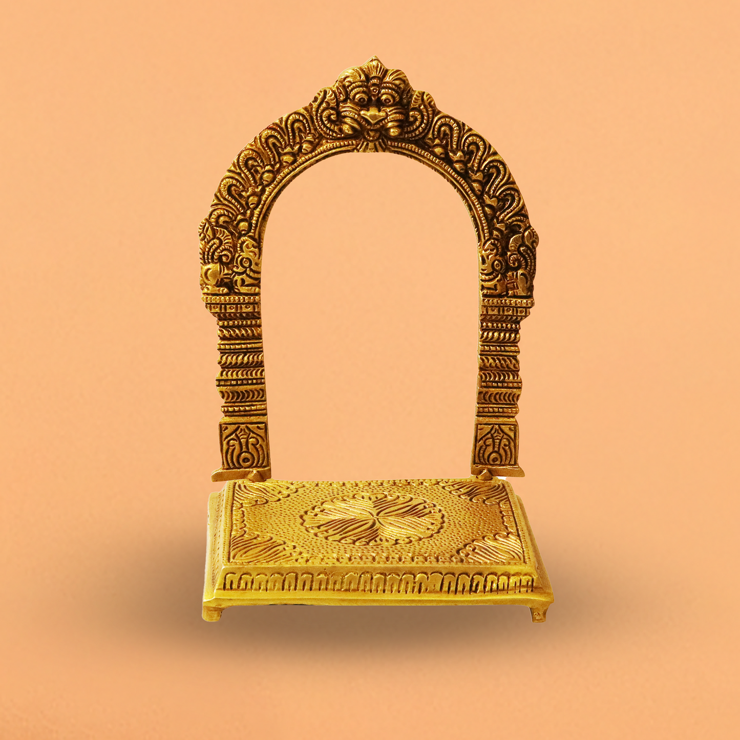 Brass Prabhavali Frame with Stand (Pital Prabha Mandal)