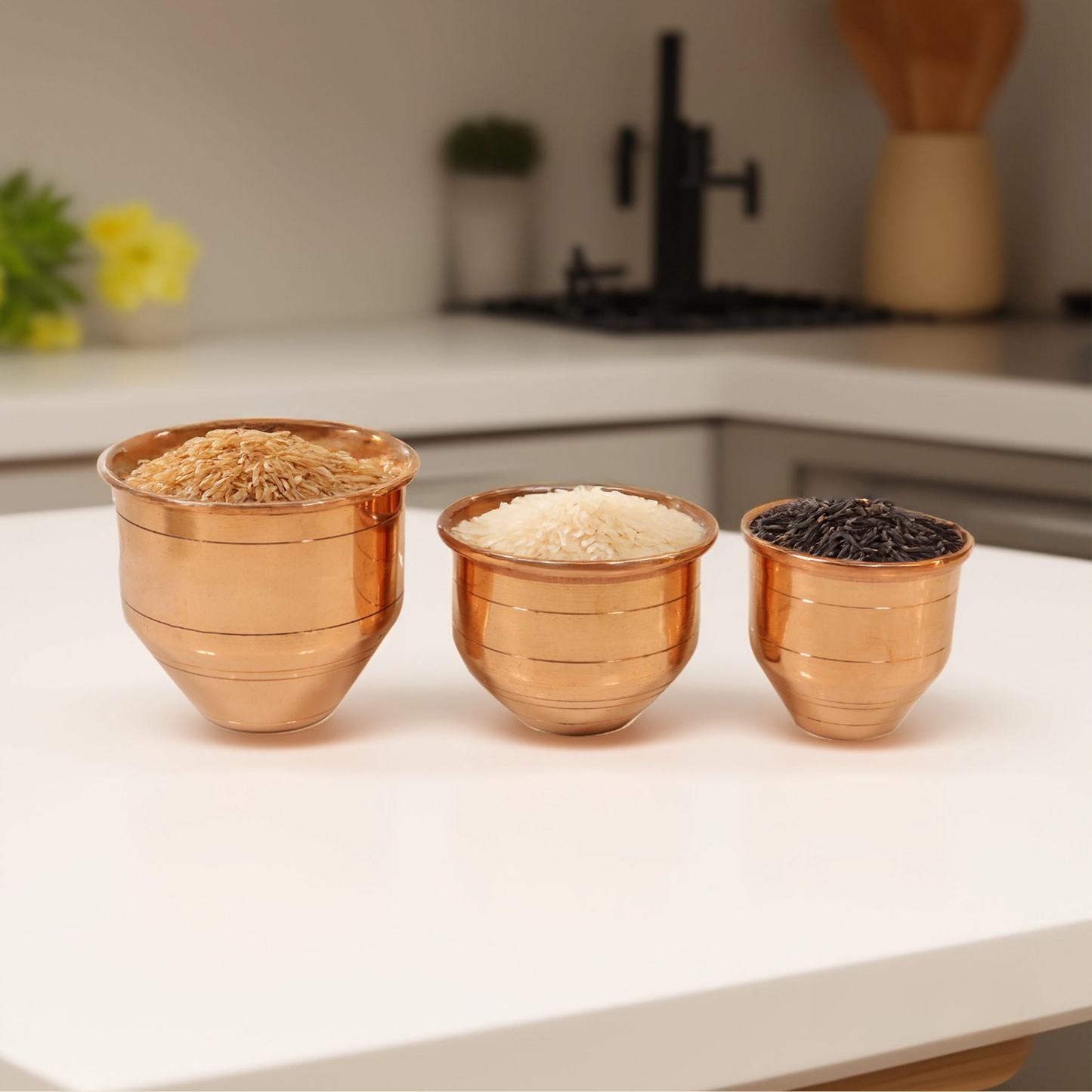 Copper Marakka set of 3