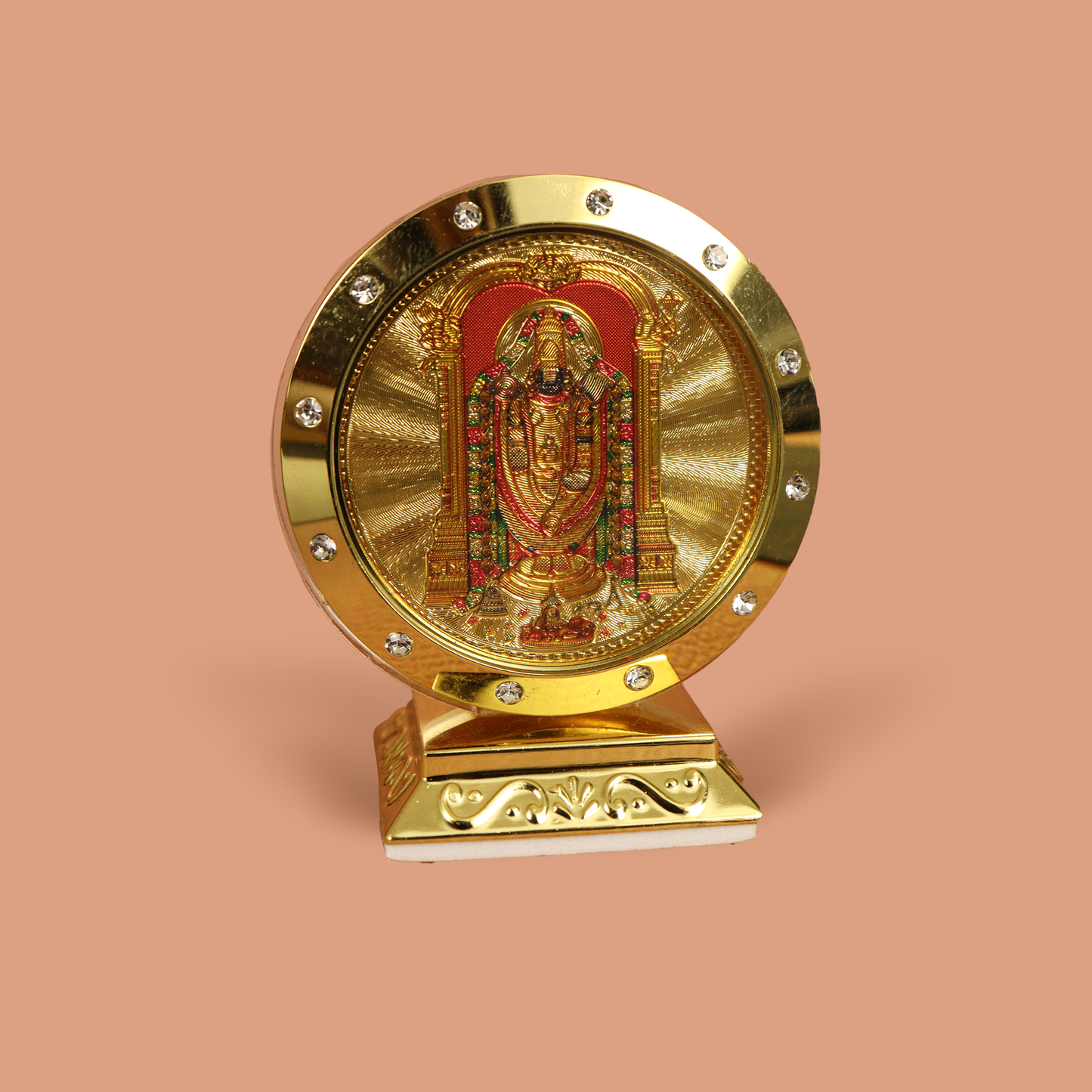Round Perumal Car Dashboard Idol