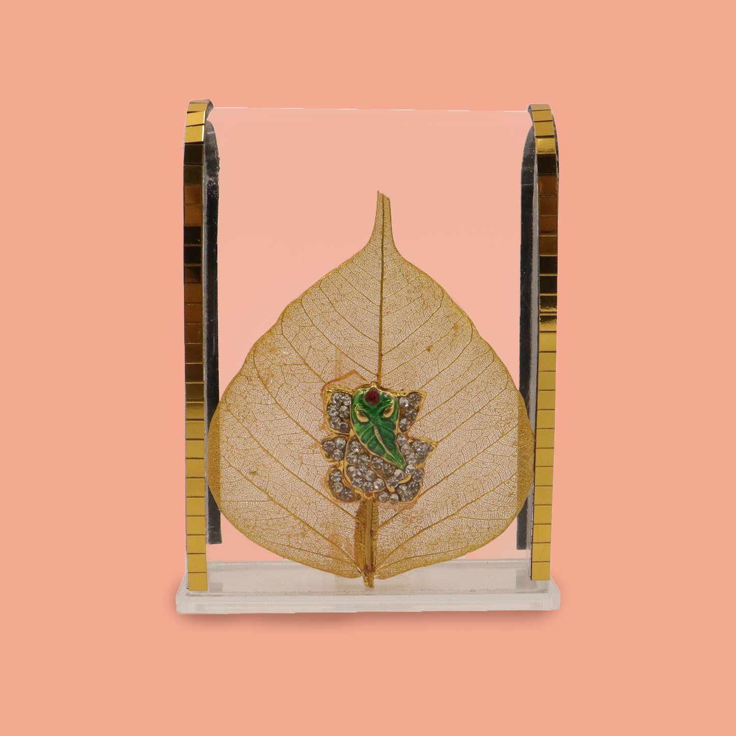 Acrylic Leaf Ganesha Murti-Small (Acrylic Patta Vinayak Murti Chota)