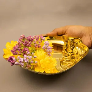 हस्तनिर्मित पीतल संगु थाली