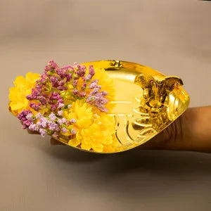 हस्तनिर्मित पीतल संगु थाली