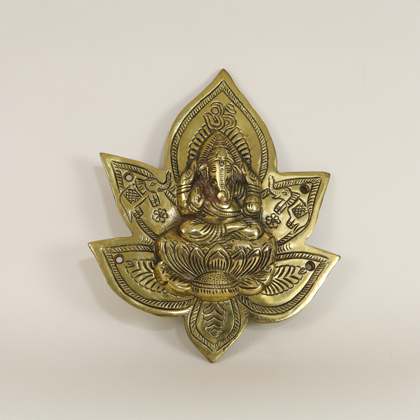 Brass Wall Hanging Ganesha -18cm