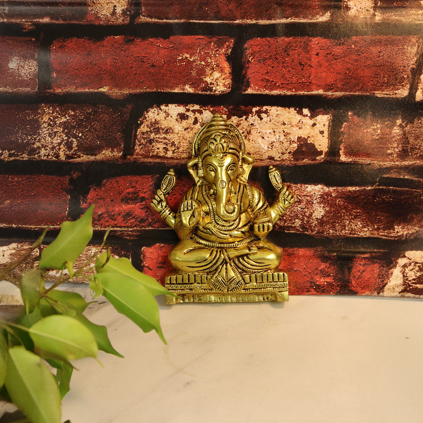 Brass Ganesh Wall Hanging