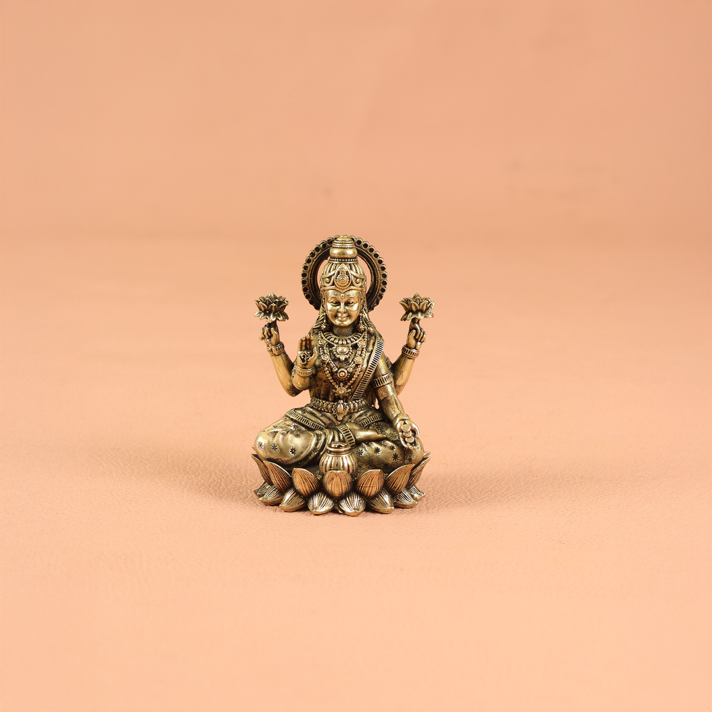 Super Fine Brass Lakshmi Idol