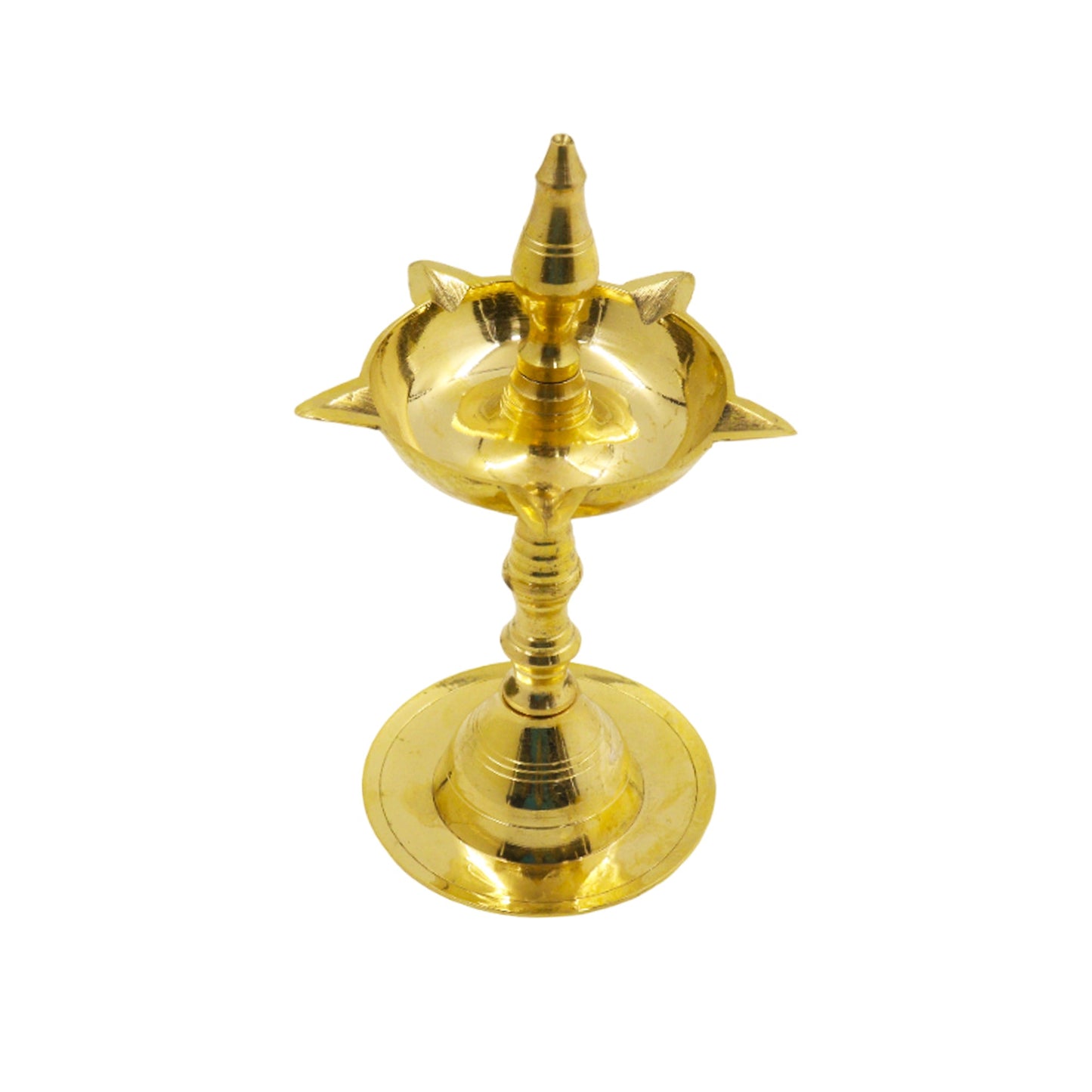 Brass Kerala Fancy Size-4 (Pital Kerala Sundar Deepak)