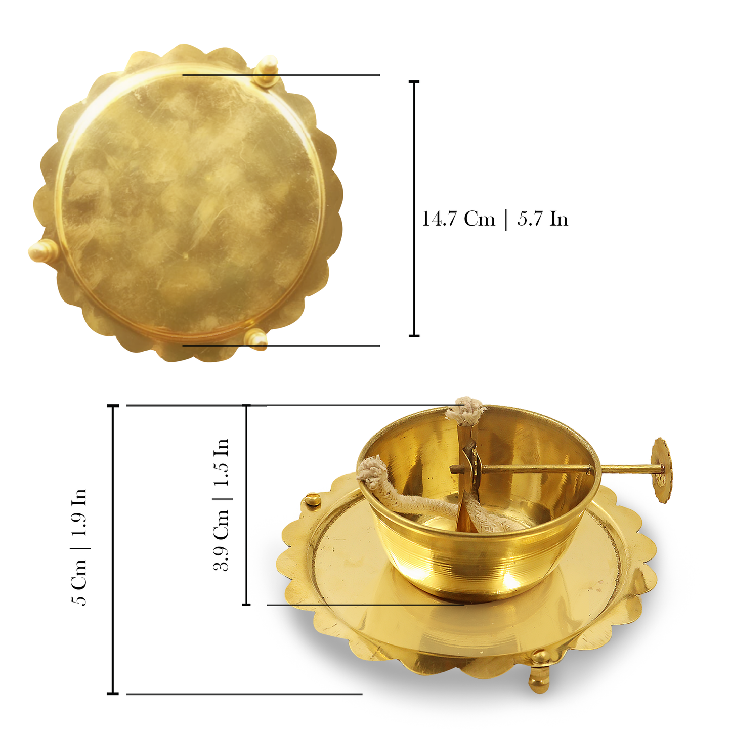 Akhand deep with glass no:3