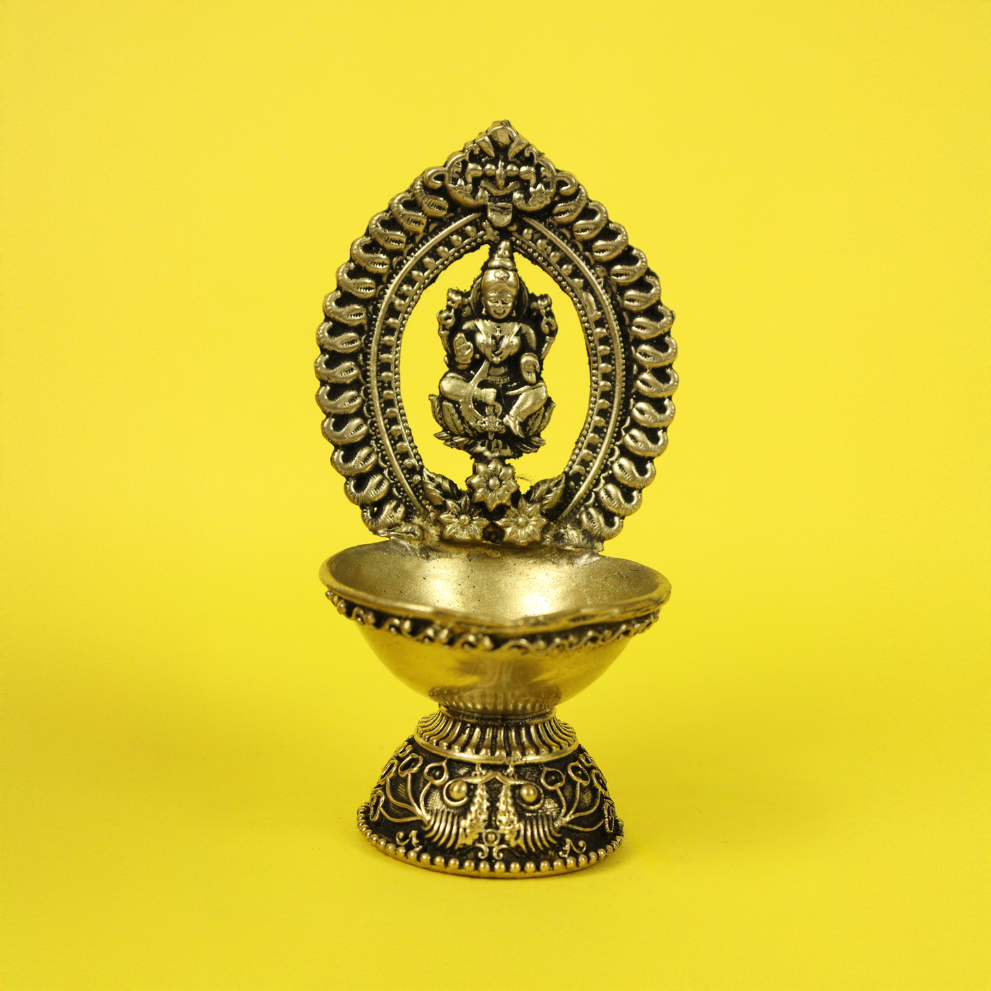 Brass Unique Lakshmi Diya (Pital Anokha Laxmi Deepak)