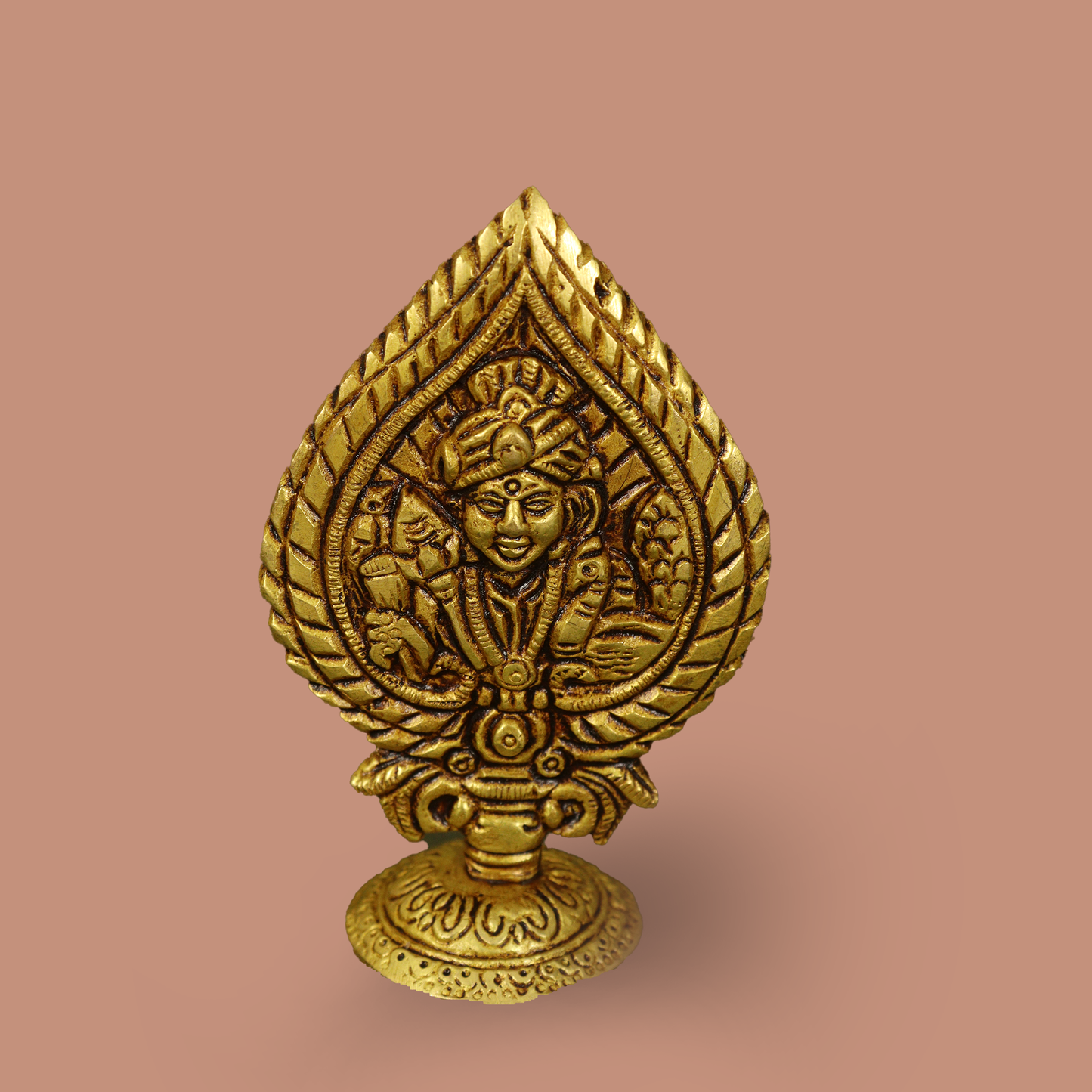 Brass Leaf Murugan Idol