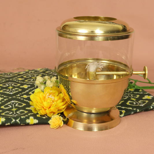 Brass Akhand Jyothi Size 5 (Pital Akhand Jyoti Deepak)