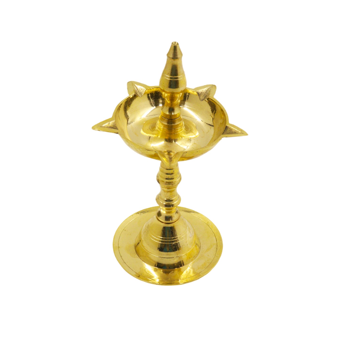 Brass Kerala Fancy Size-4 (Pital Kerala Sundar Deepak)