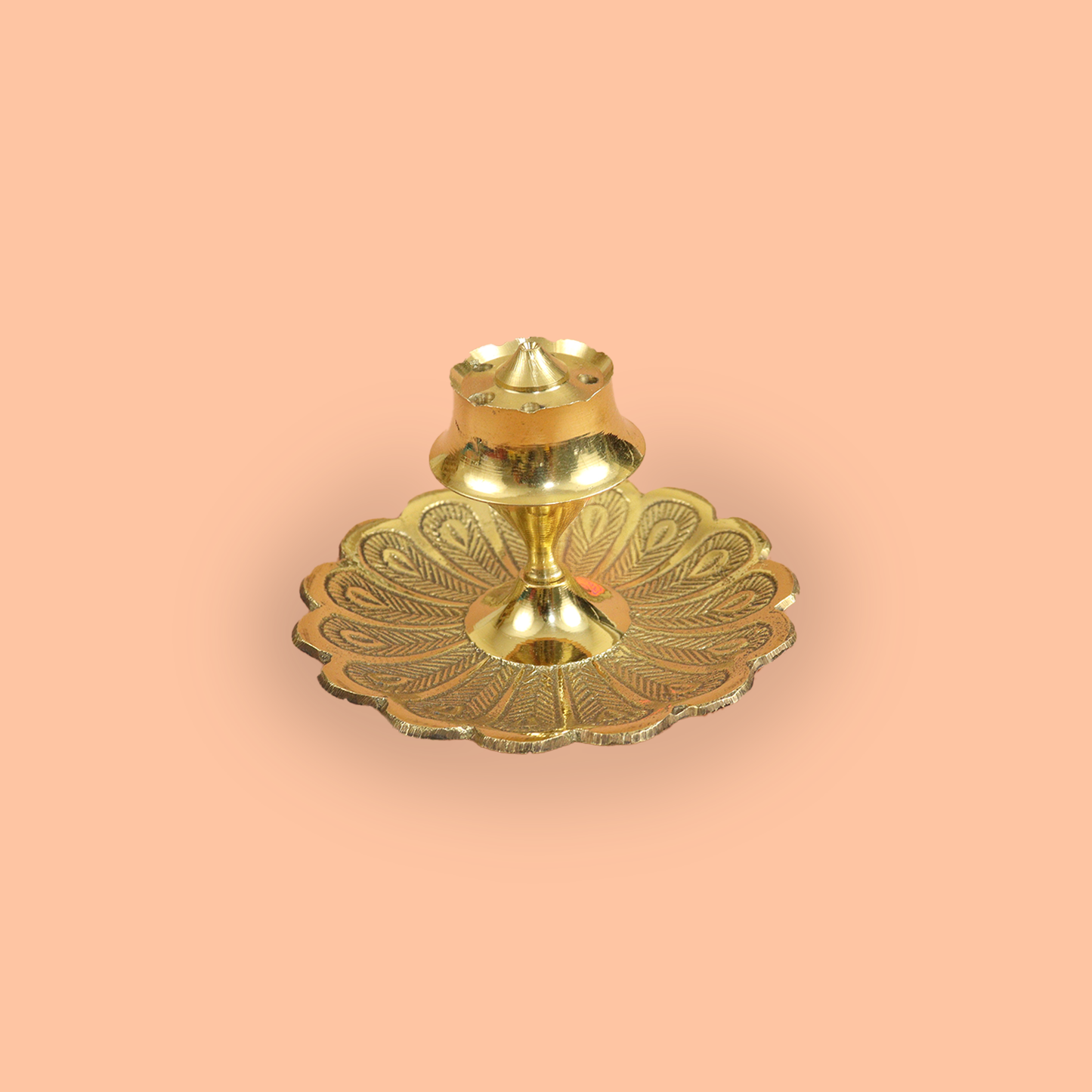 Brass Incense Stand Peacock