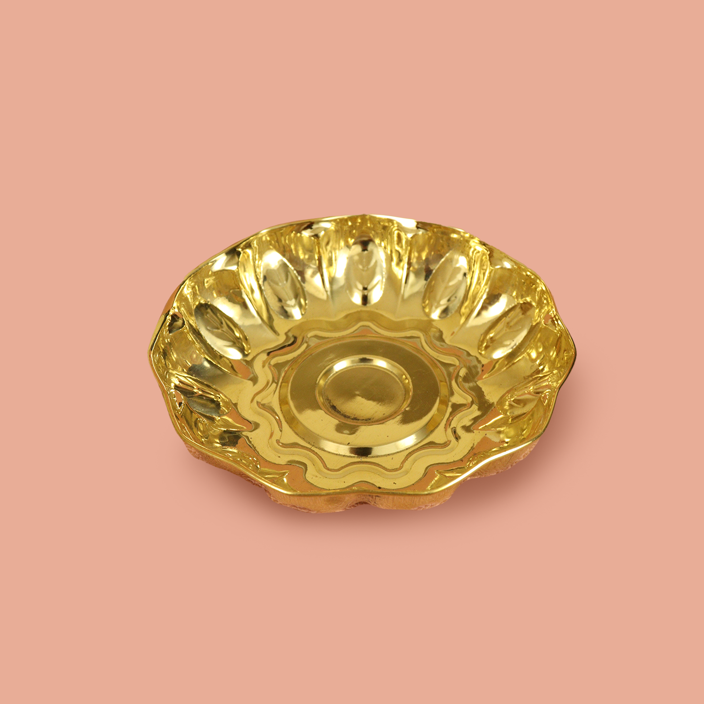 Brass Pushpam Plate Puja Thali