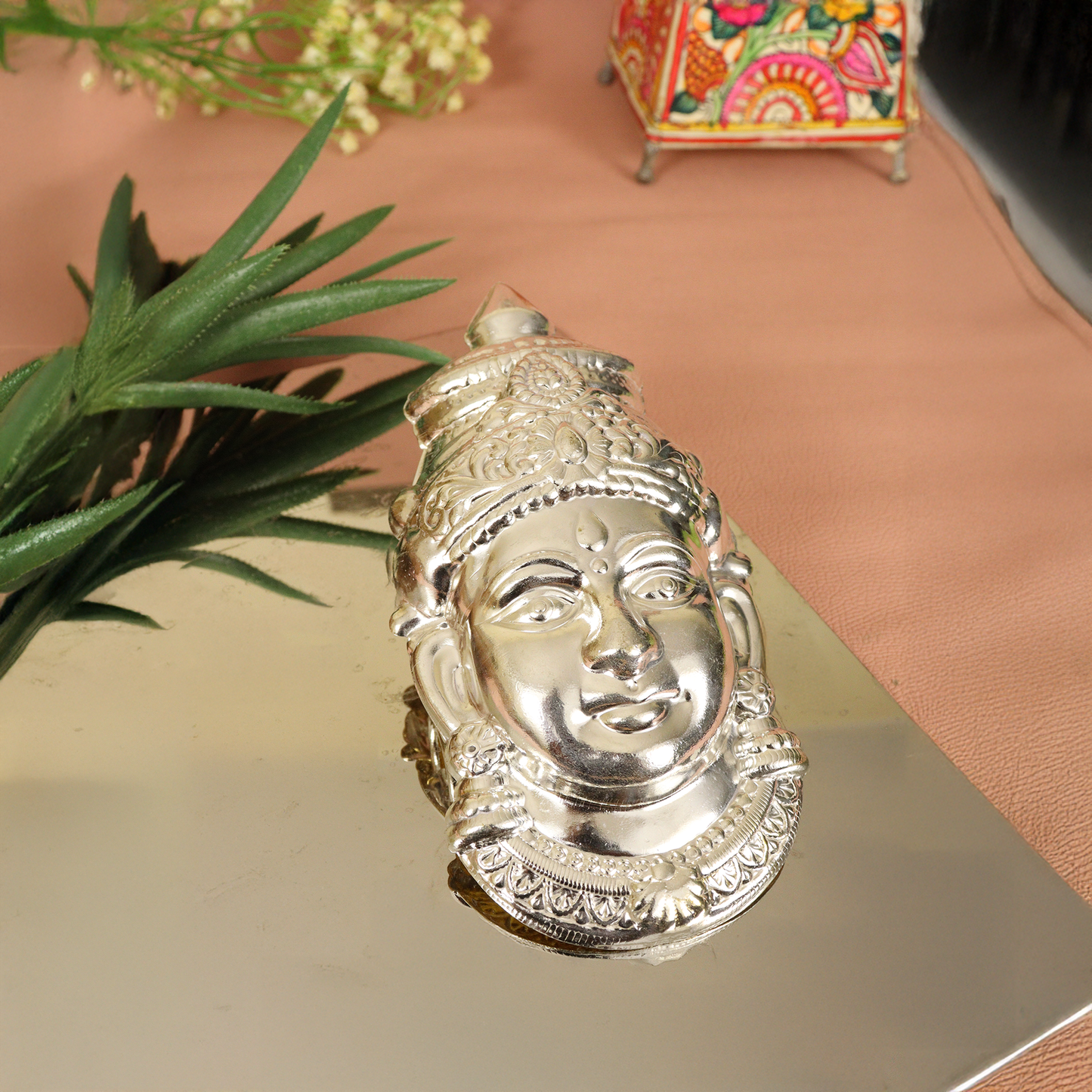 Varalakshmi Silver Coated Mukhota