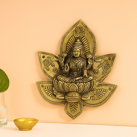 Brass Wall Hanging Lakshmi-17.5cm