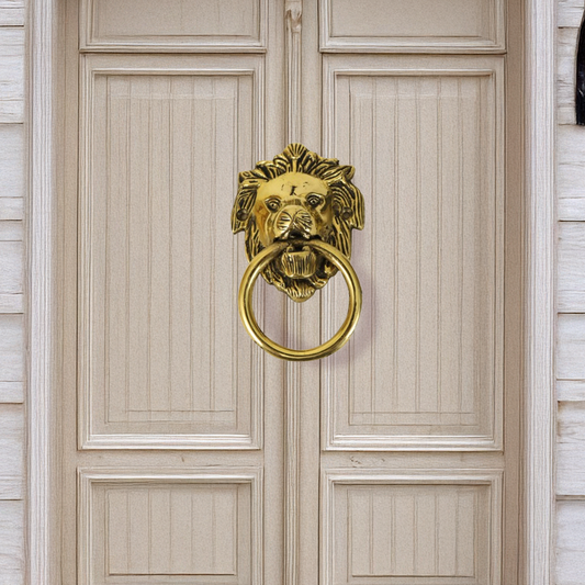 पीतल शेर दरवाजा खटखटाने वाला