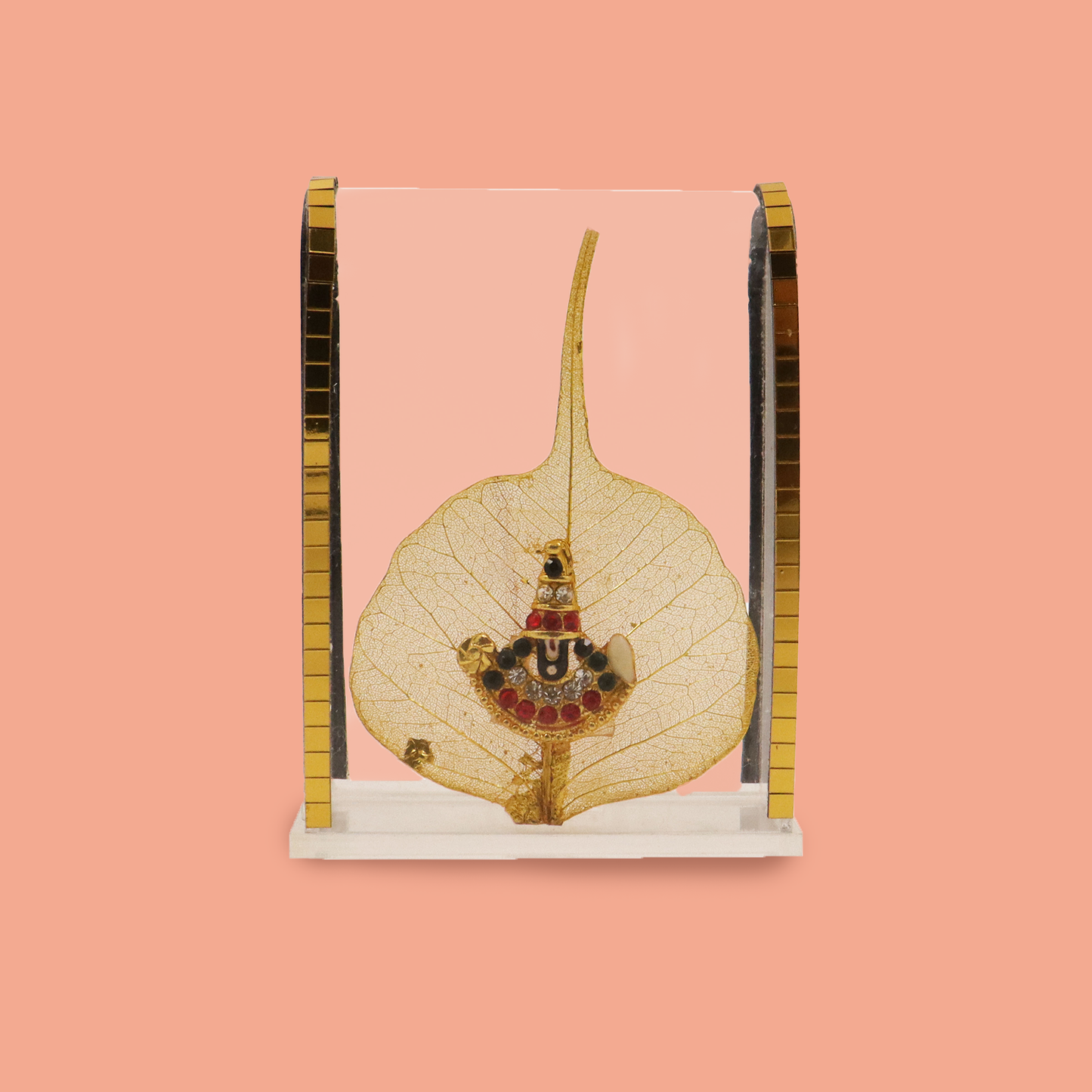 Acrylic Leaf Perumal Murti - Small (Acrylic Patta Vishnu Murti Chota)