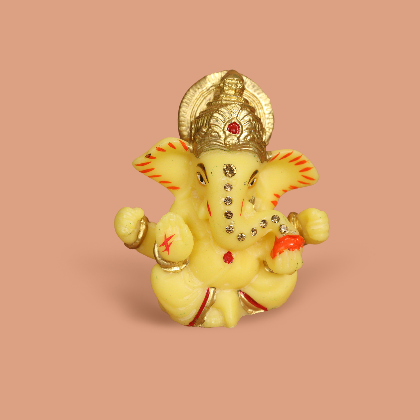 Medium Crown Ganesh Dashboard Idol