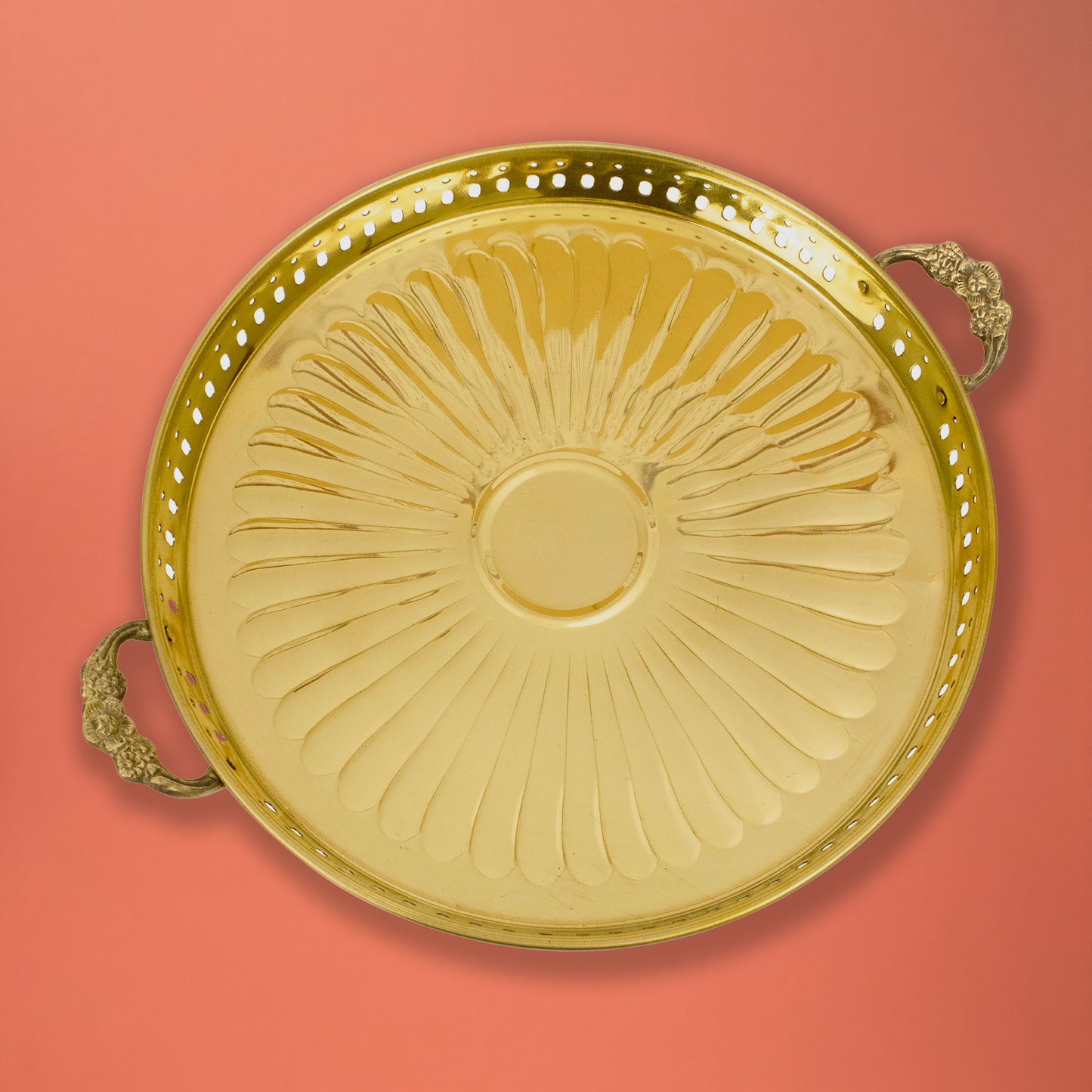 Brass Sequence Plate (Pital Design Thali)