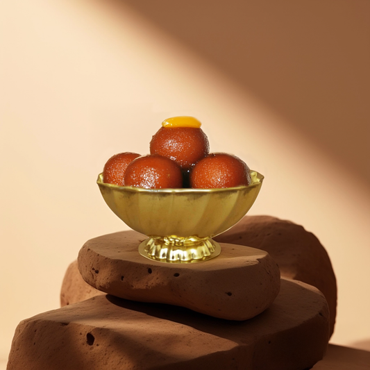 Brass Spiral Bowl with Stand