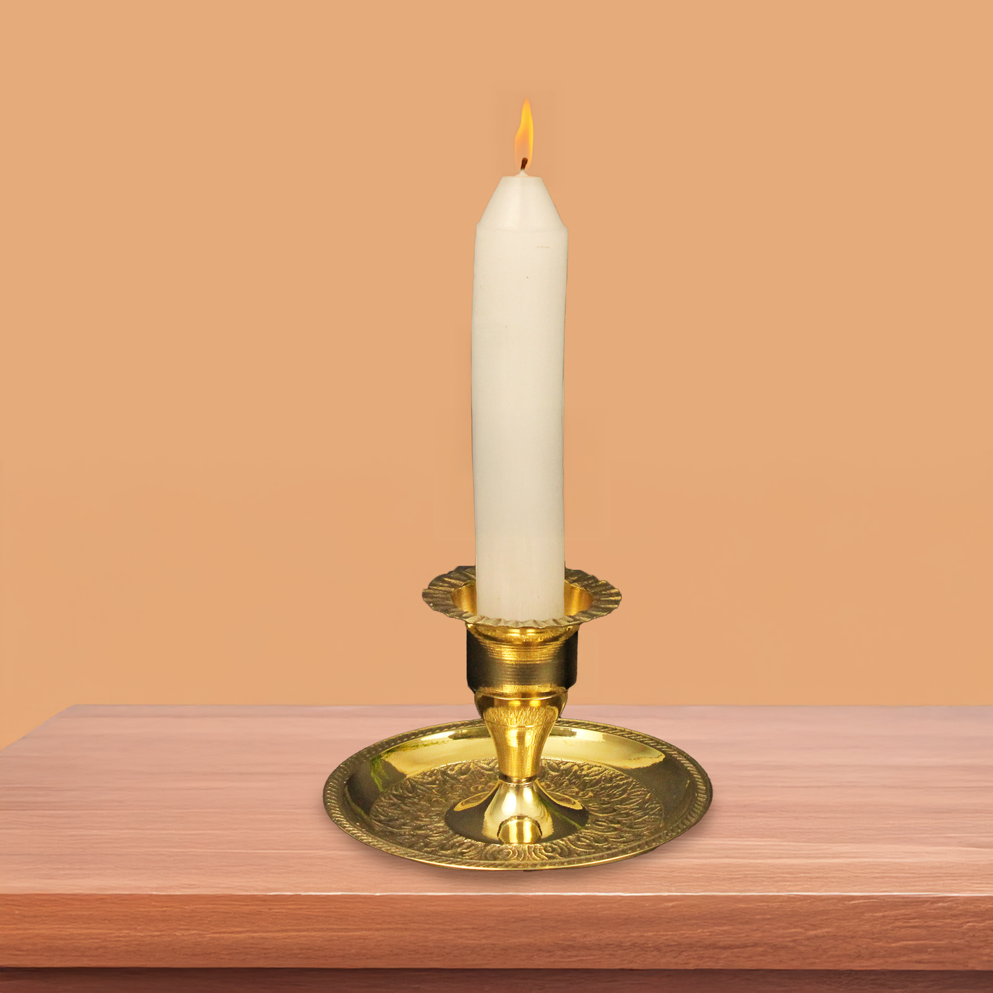 Brass Candle Holder Decorative Set