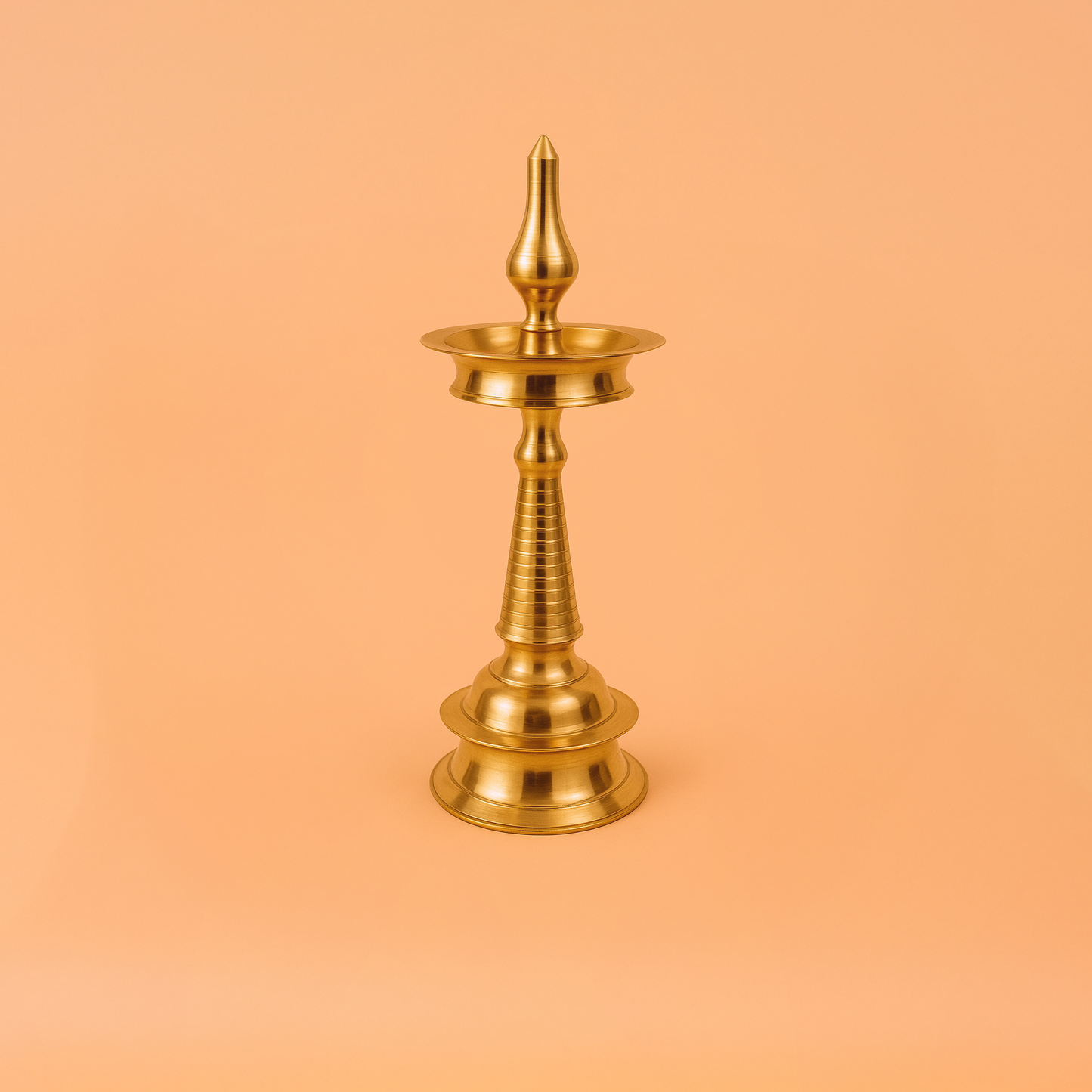 Brass Kerala Nila Vilakku-12inch (Pital Kerala Nila Deepak)