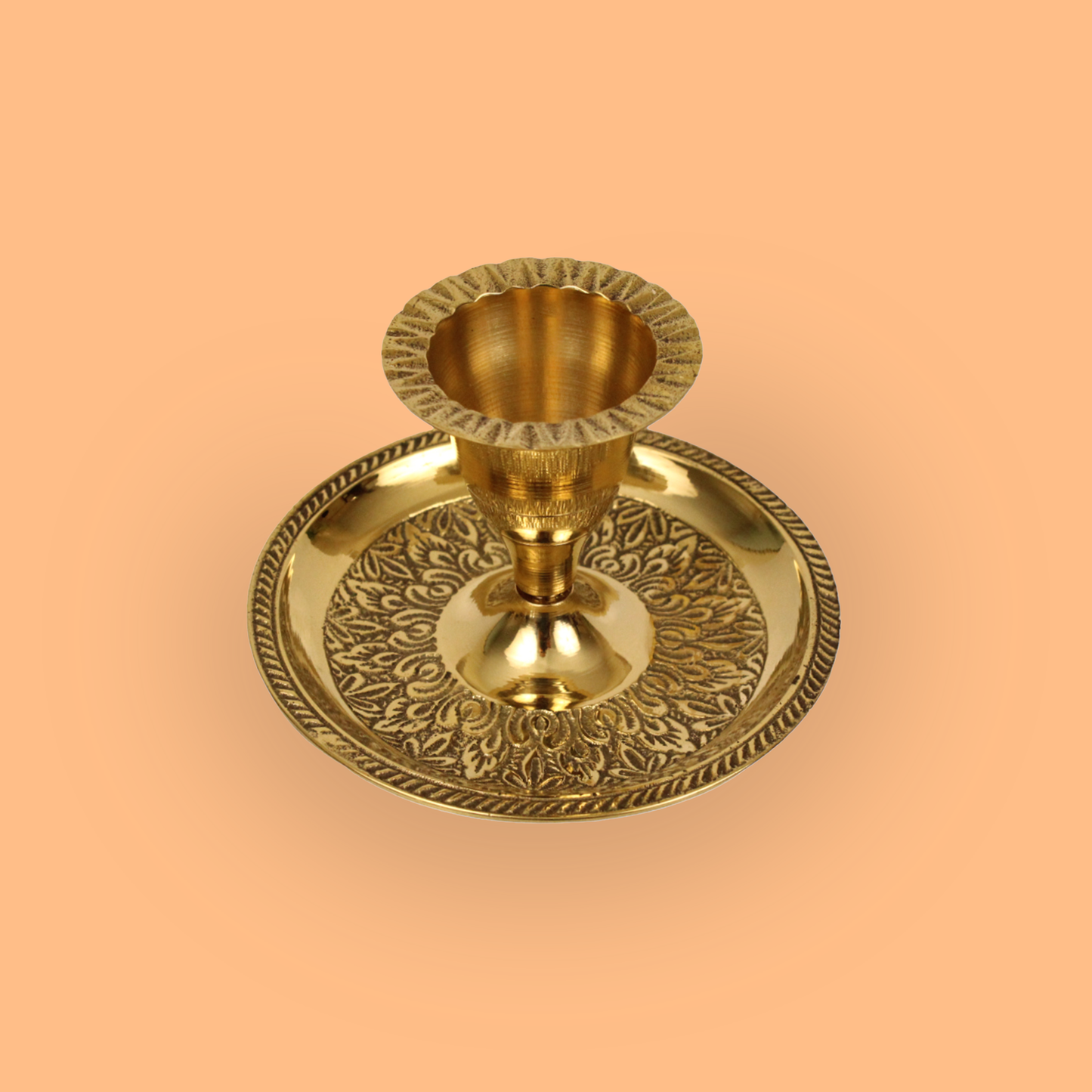 Brass Candle Holder Decorative Set