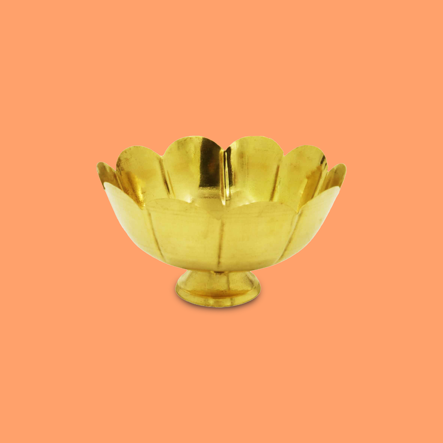 Brass Decorative Kamal Fruit Bowl