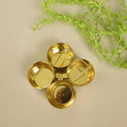 पीतल रोली चावल स्टैंड