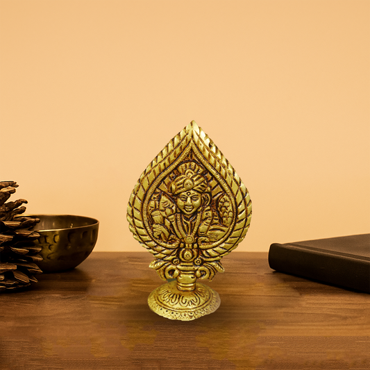 Brass Leaf Murugan Idol