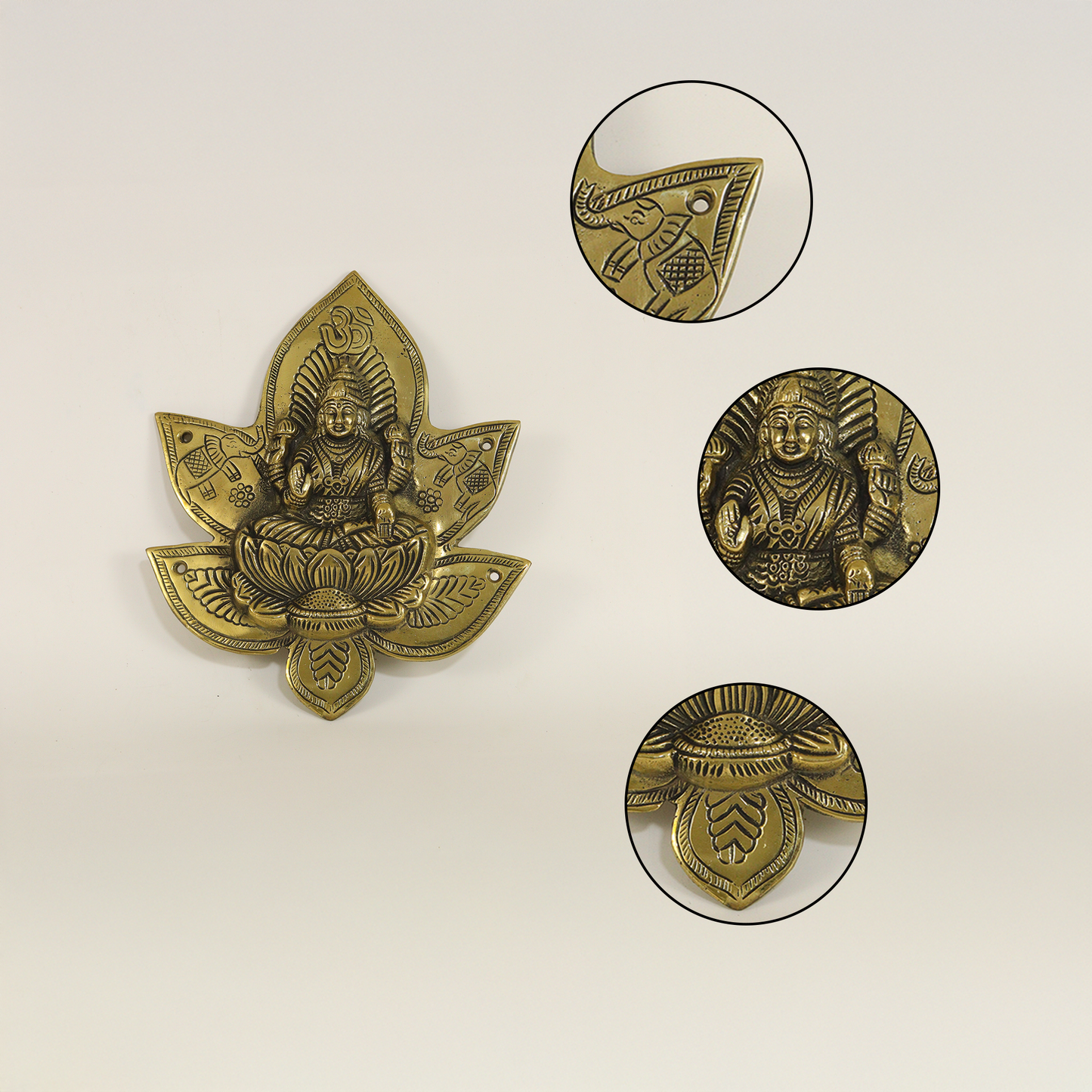 Brass Wall Hanging Lakshmi-17.5cm