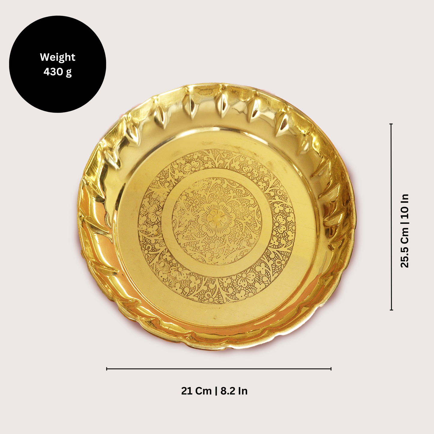 Brass Mahadev Thali (Pital Shiva Puja Thali / Bholenath Plate)
