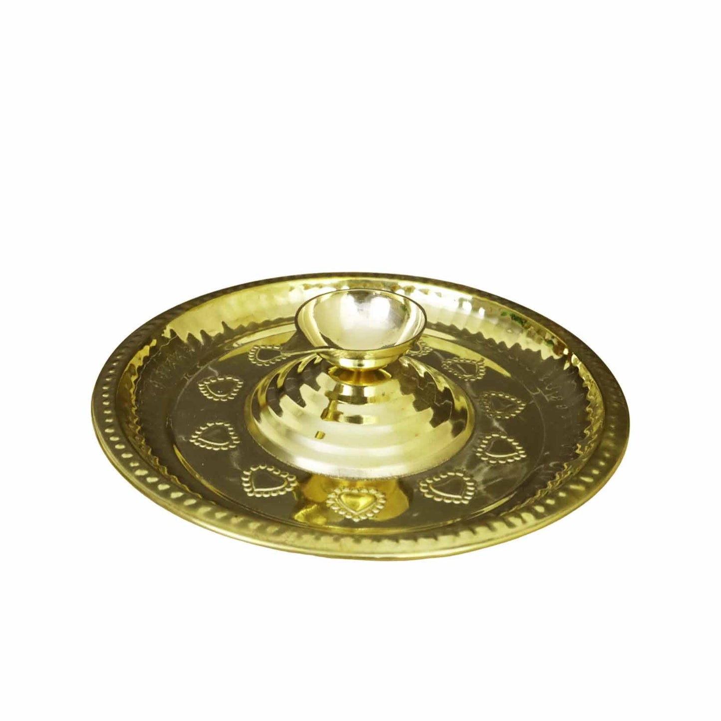 Brass Temple Diya - Size 10 (Pital Mandir Deepak)