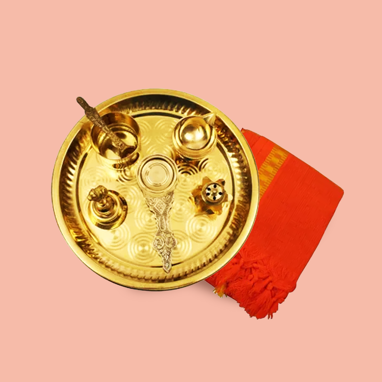कपड़े के साथ रिंग प्लेट सेट