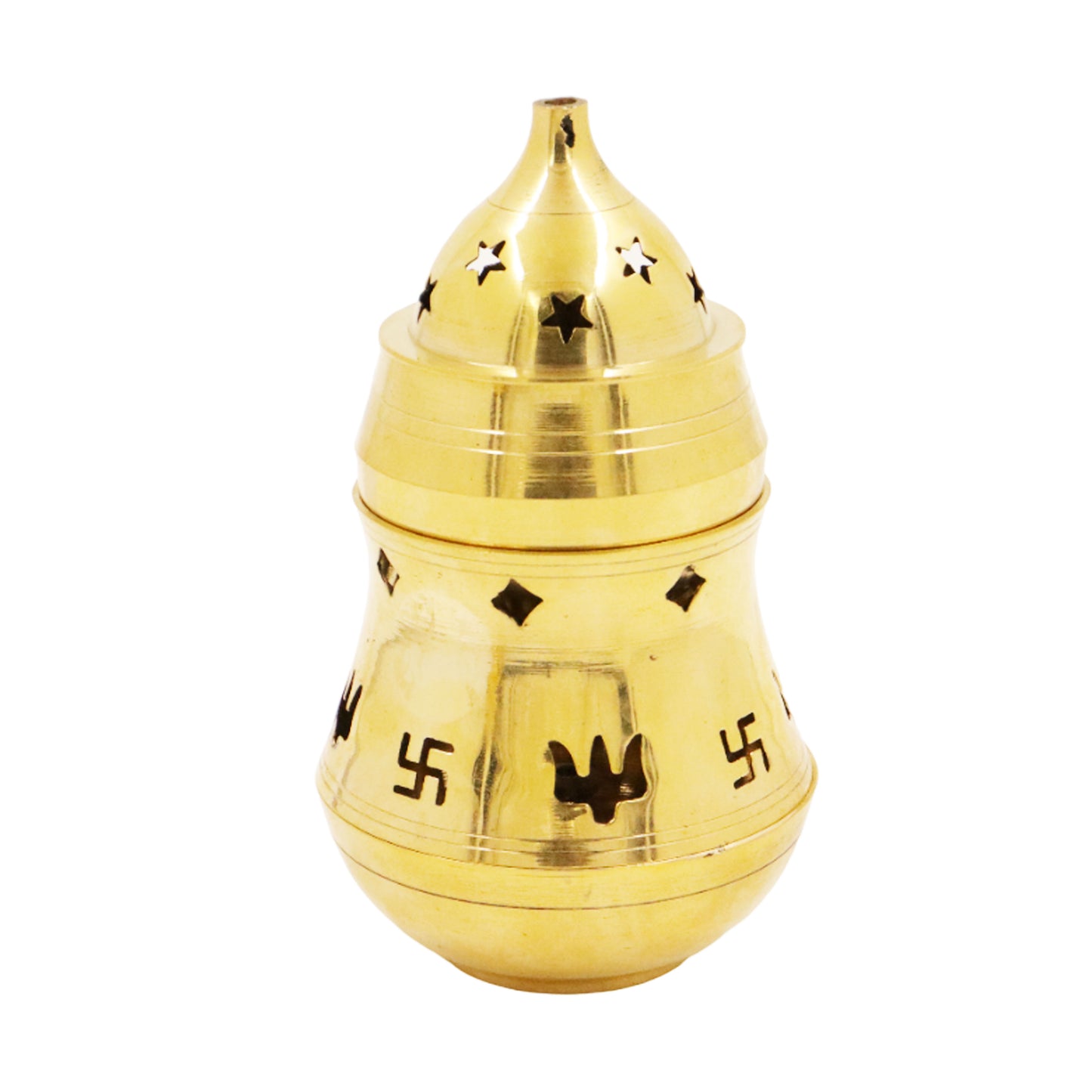 Brass Karpoor Lamp Size-2 (Pital Kapoor Deepak / Camphor Lamp)